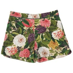 Anthropologie Elevenses Tapestry Floral Shorts Size  4